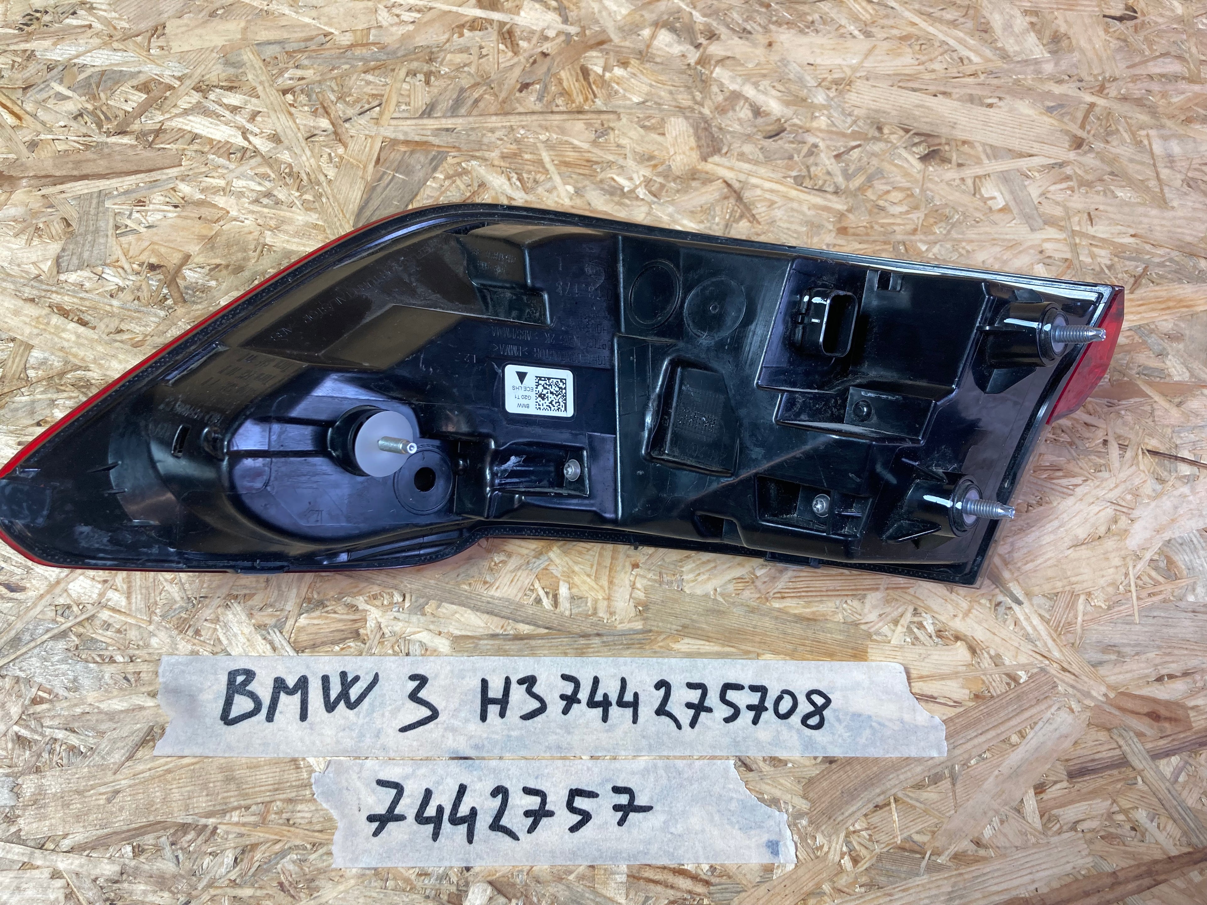 BMW 3 H3 LEVÉ ZADNÍ SVĚTLO 744275708