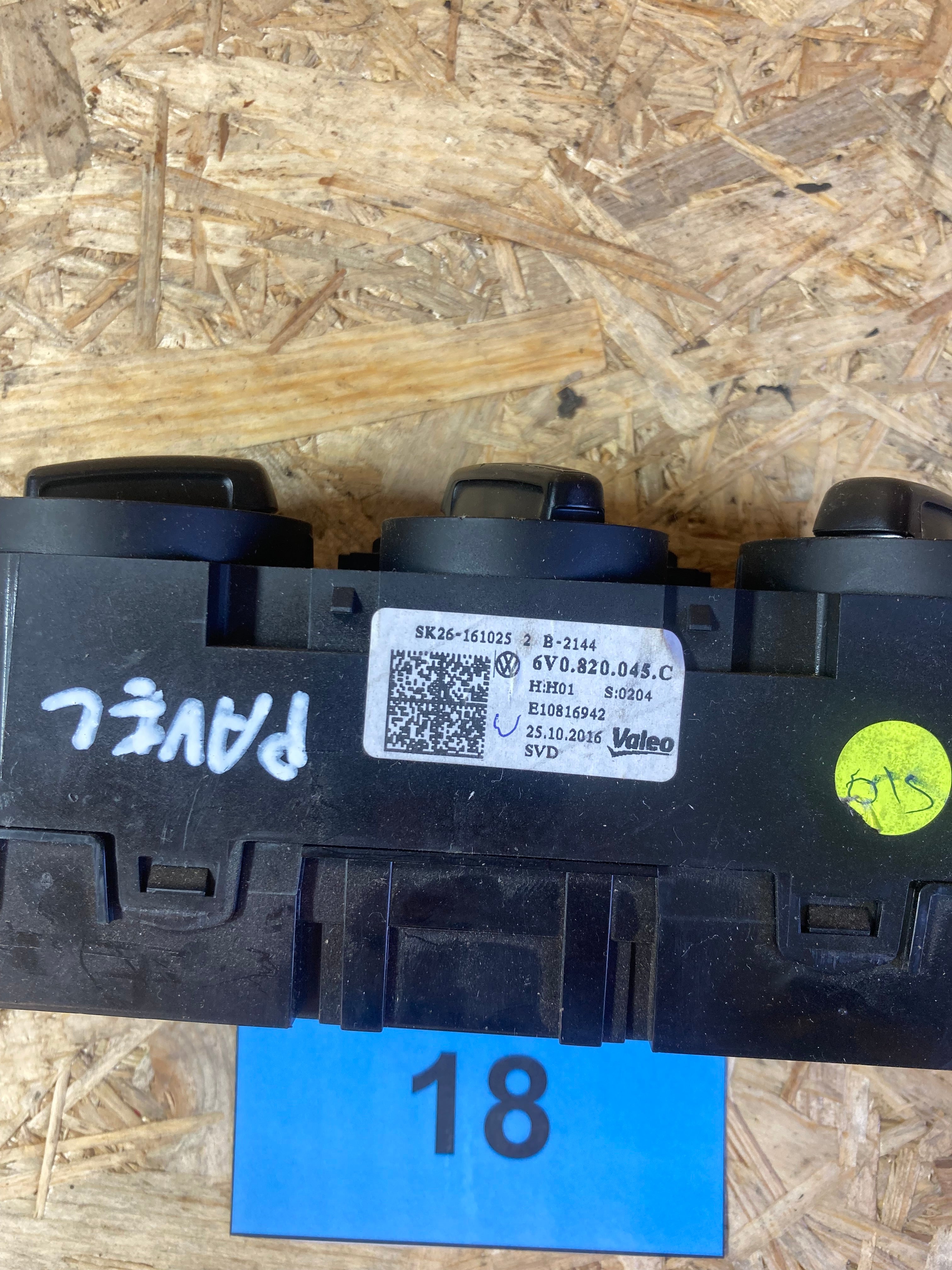 Ovládání topení Škoda Fabia III, 3 6V0820045C