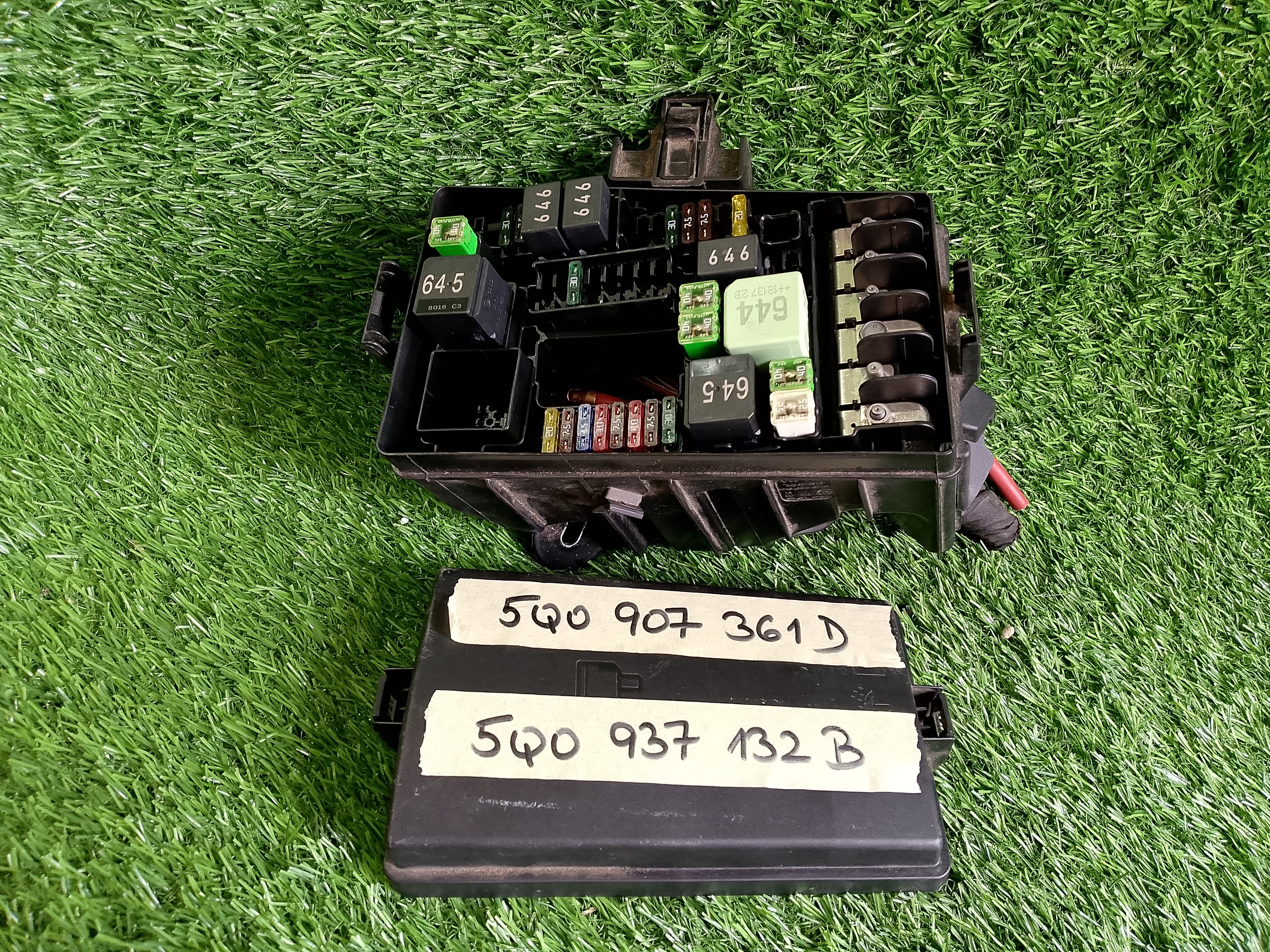 5q0907361d pojistková skříň VW, Škoda, Seat TDI, 5q0937132b