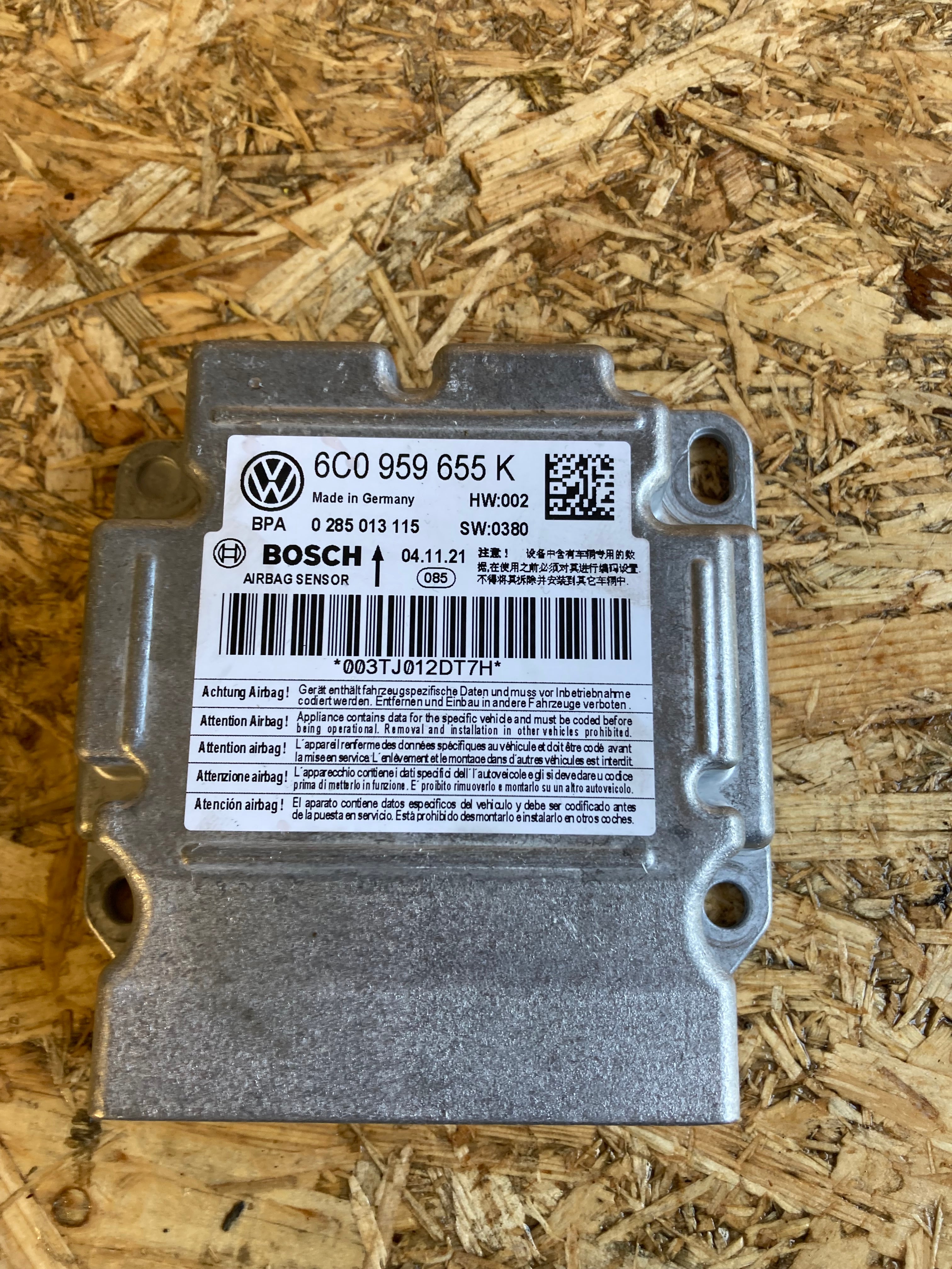 Řídící jednotka airbagu Škoda Fabia III 6C0959655K