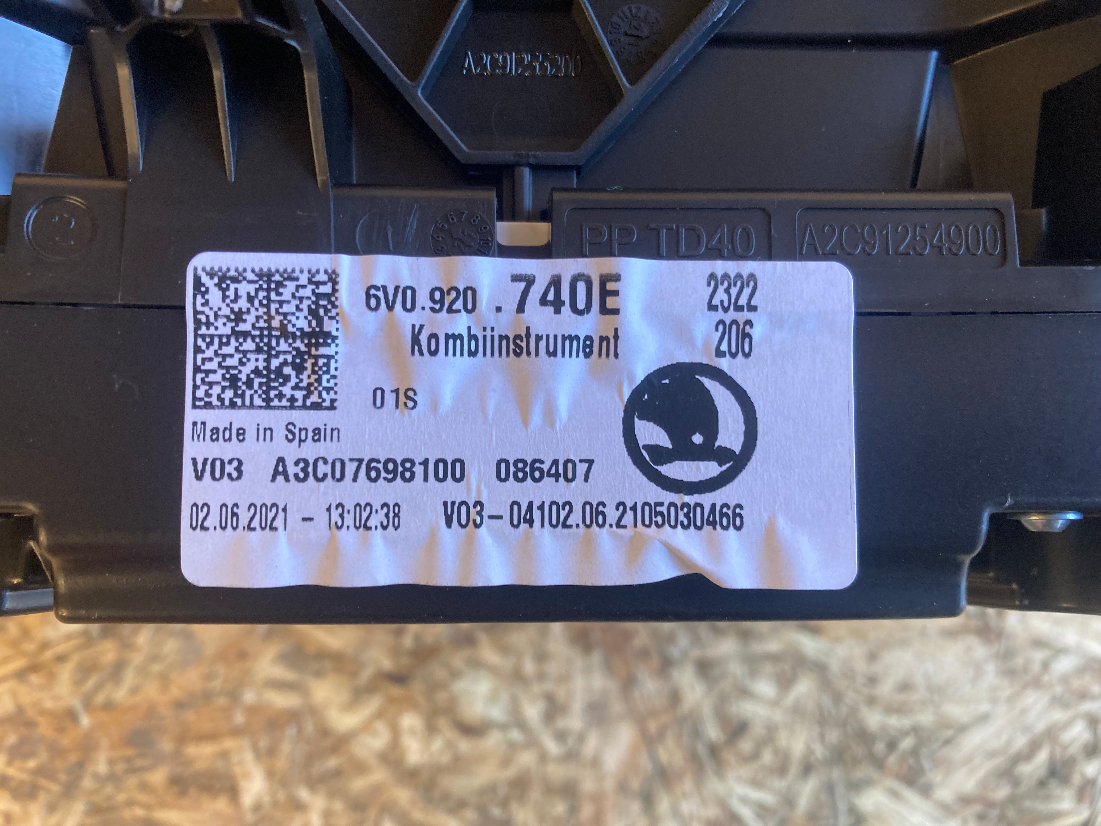 Škoda Fabia 3 přístroje budíky 6V0920740E NOVÉ