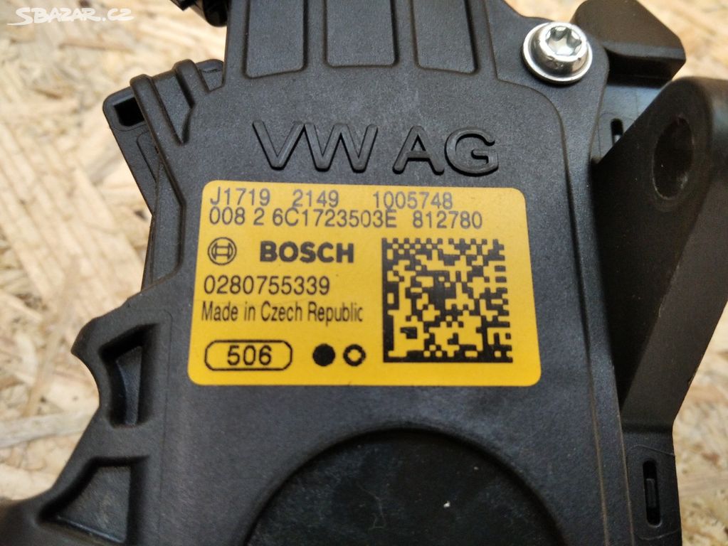 6C1723503E plynový pedál ŠKODA