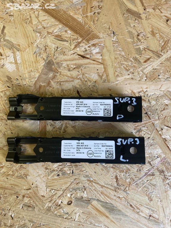 Nastavení výšky bezpečnostního pásu    4M0857819