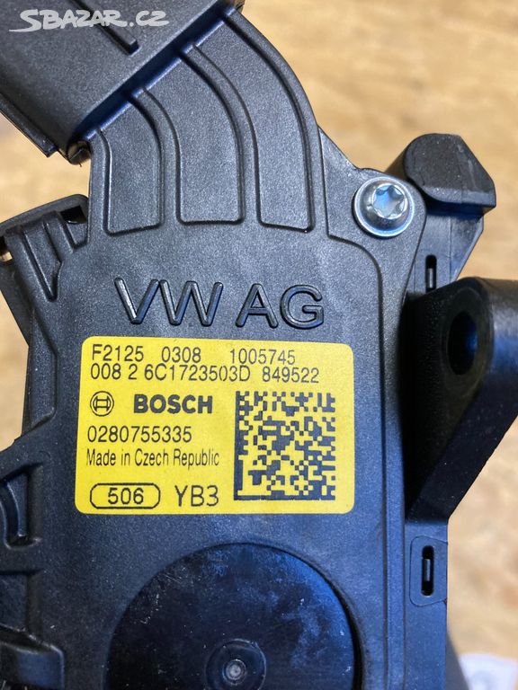 Fabia III,3 pedál 6C1723503D