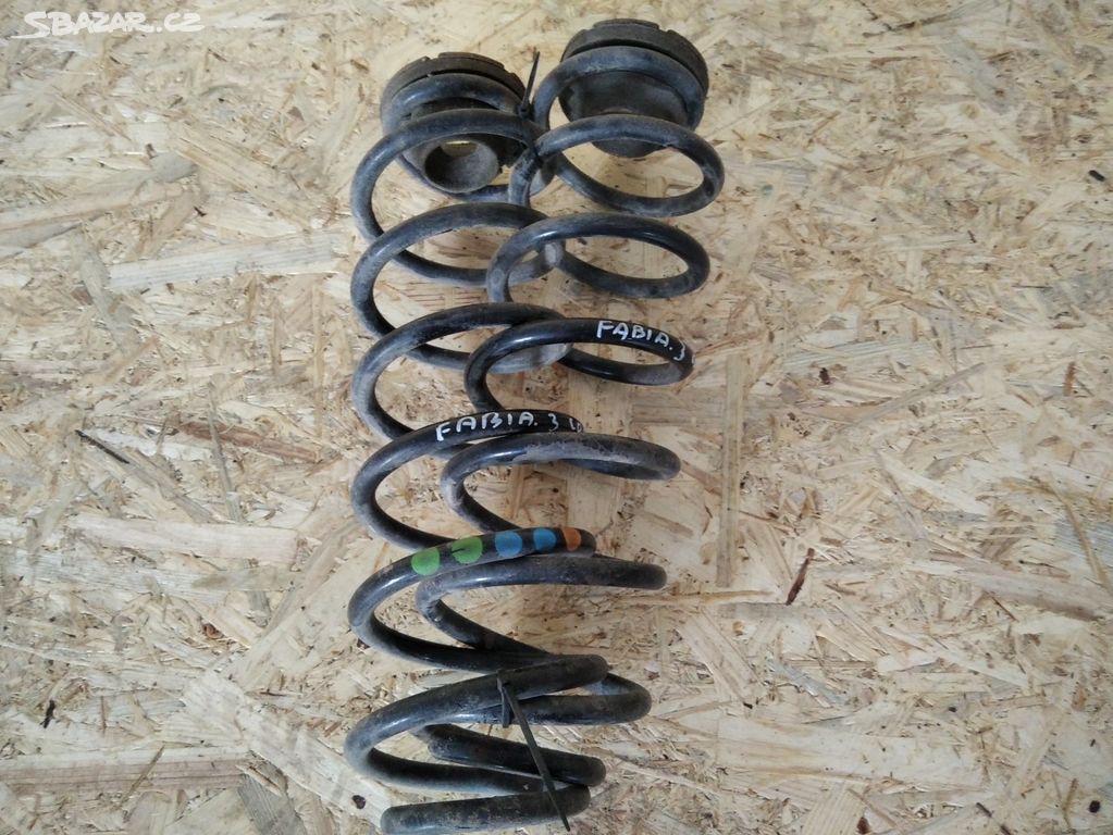 škoda fabia III-3, zadní pružiny, originál,