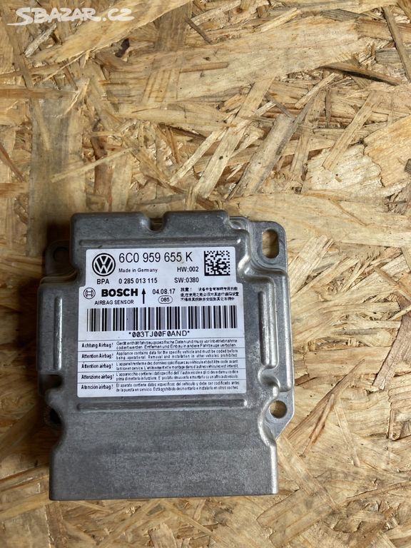 Řídící jednotka airbagu Škoda Fabia III 6C0959655K