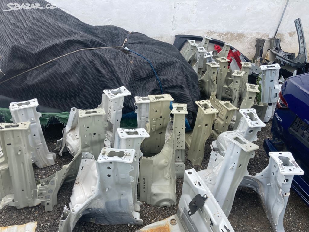 Škoda Auto nosníky, čtrvrtky
